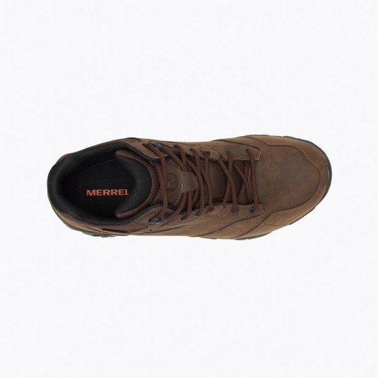 Merrell Moab Adventure Mid Waterproof Wide Width Dark Earth Men